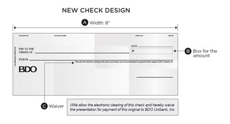 bdo new check format 2023